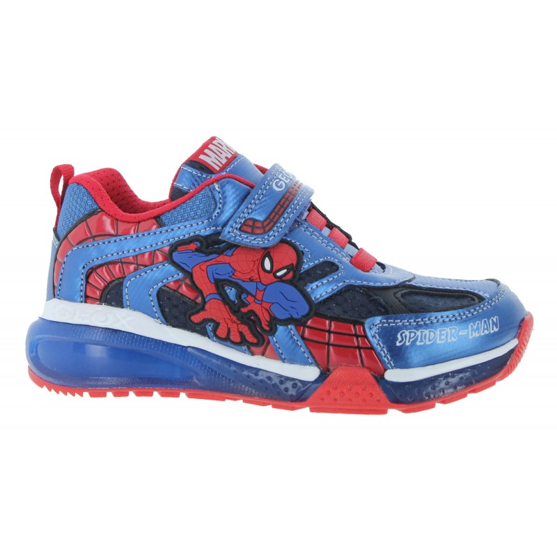 Geox J Bayony C4226 Spider Man trainers in navy royal